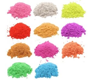 0140 *Arena Mágica e/Bolsa Metálica* (15x17cm.) 350 Grms. 10 Colores Diferentes. - Imagen 4