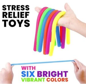 4223-12 *Paquete c/12 Cuerdas Elásticas Fosforescentes* (28 cm.)