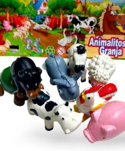 4238 *Maqueta Animales Infantiles* (18x20 cm.) 8 Pcs. 3 Diferentes. *GRANJA*
