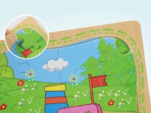 4614 *Rompecabezas c/Base Ilutada de 16 Piezas* (15x15 cm.) 25 Modelos. - Imagen 4