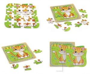 4614 *Rompecabezas c/Base Ilutada de 16 Piezas* (15x15 cm.) 25 Modelos. - Imagen 5