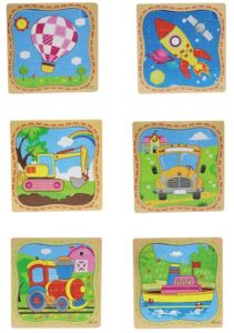 4614 *Rompecabezas c/Base Ilutada de 16 Piezas* (15x15 cm.) 25 Modelos. - Imagen 9