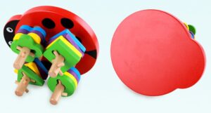 4751 *Catarina de Ensarte en Madera Gruesa 4 Postes* (18x12 cm.) - Imagen 4