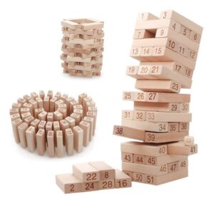 0162 *Jenga Blocks 54 PIEZAS Madera Natural* (8x29.5 cm.) - Imagen 2