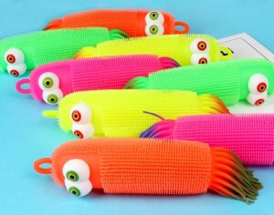 4254-12 *CAJA c/12 Medusas Sensoriales Led OJOS DE COLOR* (6x22 cm.) - Imagen 2