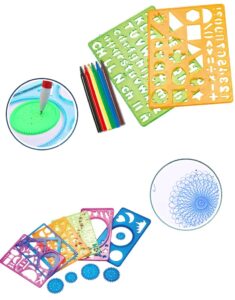 5934 *Plantillas Gioser d/Letras, Números y Figuras Geométricas para Niños* (22x14 cm.) 2 Plantillas Plásticas+6 Plumones. - Imagen 3