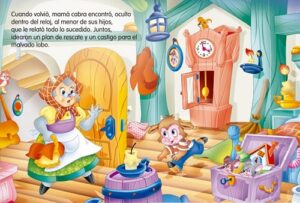 7805 *Cuentos Fabulosos* (20x26.5 cm.) 16 Pág. EL LOBO Y LOS SIETE CABRITILLOS - Imagen 2