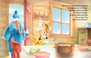 8122 *Super Fábulas T-ESQUELA* (17x23 cm.) 16 Pág. LA CIGÜEÑA Y EL ZORRO - Imagen 2