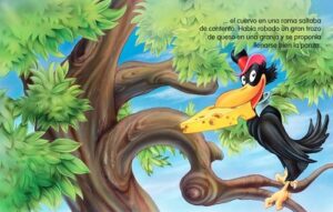 8122 *Super Fábulas T-ESQUELA* (17x23 cm.) 16 Pág. EL CUERVO Y EL ZORRO - Imagen 2