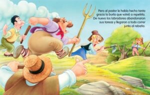 8122 *Super Fábulas T-ESQUELA* (17x23 cm.) 16 Pág. EL PASTOR MENTIROSO - Imagen 2