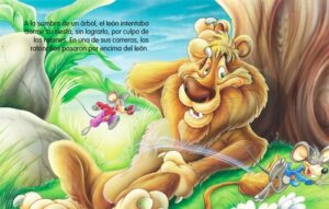 8122 *Super Fábulas T-ESQUELA* (17x23 cm.) 16 Pág. EL RATÓN Y EL LEÓN - Imagen 2