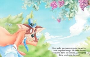 8122 *Super Fábulas T-ESQUELA* (17x23 cm.) 16 Pág. LA ZORRA Y LAS UVAS - Imagen 2