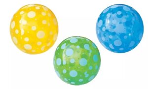 4121 *Pelota Transparente c/Lunares* (20 cm.) INDIVIDUAL - Imagen 4