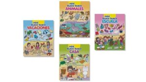 5609 *Mini Busca y Encuentra de Cartón* (15x12 cm.) 8 Pág. 4 Diferentes.