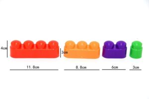 0820 *BLOCKS JUMBO ENSAMBLE REDONDO en Bolsa* (28.80x29 cm.) 16 Pcs. Aprox. - Imagen 6