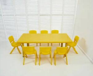 2306 *Mesa Rectangular Cubierta d/Madera Altura Ajustable Reforzada c/Acero* (180x60x 48 a 60 cm.) 3 Colores Diferentes. - Imagen 5