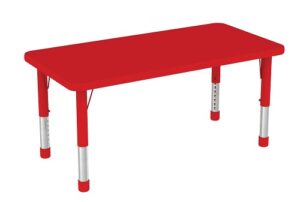 2306 *Mesa Rectangular Cubierta d/Madera Altura Ajustable Reforzada c/Acero* (180x60x 48 a 60 cm.) 3 Colores Diferentes. - Imagen 6