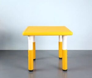 2603 *Mesa Cuadrada Cubierta d/Madera Altura Ajustable* (60x60x 48 a 60 cm.) 4 Colores Diferentes. - Imagen 8