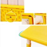 2603 *Mesa Cuadrada Cubierta d/Madera Altura Ajustable* (60x60x 48 a 60 cm.) 4 Colores Diferentes. - Imagen 13