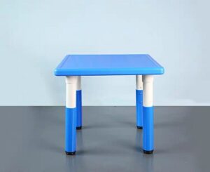 2603 *Mesa Cuadrada Cubierta d/Madera Altura Ajustable* (60x60x 48 a 60 cm.) 4 Colores Diferentes. - Imagen 6