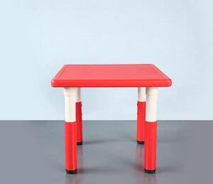 2603 *Mesa Cuadrada Cubierta d/Madera Altura Ajustable* (60x60x 48 a 60 cm.) 4 Colores Diferentes. - Imagen 7