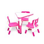 3002 *Mesa Triangular Cubierta d/Madera Altura Ajustable* (60x 48 a 60 cm.) 5 Colores Diferentes. - Imagen 5