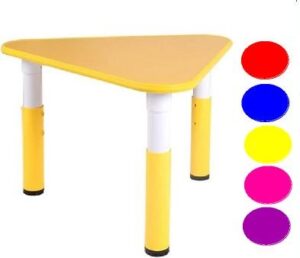 3002 *Mesa Triangular Cubierta d/Madera Altura Ajustable* (60x 48 a 60 cm.) 5 Colores Diferentes. - Imagen 8