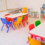 5304 *Mesa Pintaron Altura Ajustable Madera y Acero* (120x60 x48-60 cm.) Rojo. - Imagen 7