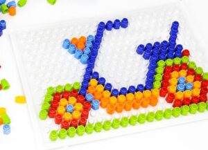 3184-6644 *Tablero d/Pijas CILÍNDRICAS* (28×20 cm.) Tablero +135 Pijas.