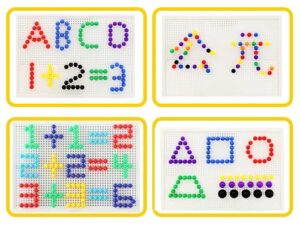 3184-6644 *Tablero d/Pijas CILÍNDRICAS* (28×20 cm.) Tablero +135 Pijas. - Imagen 2