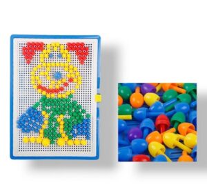 6654 *Caja de Pijas* (30x22 cm.) Tablero +230 Pijas de 3 Tamaños.