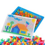 6654 *Caja de Pijas* (30x22 cm.) Tablero +230 Pijas de 3 Tamaños. - Imagen 3