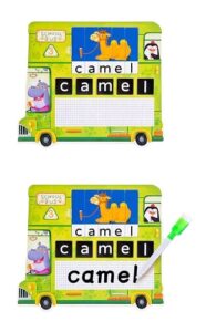 6734 *Escribe y Forma Palabras c/Fichas Magnéticas*  (25x25 cm.) 3 Tableros+35 Rompecabezas+Plumón+52 Letras Magnéticas. - Imagen 7