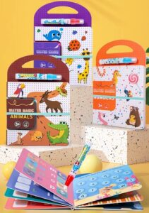 6744 *Pinta y Aprende c/Agua*  (18x26 cm.) 14 Pág. Libro Mágico+Marcador p/Agua. 4 Diferentes. - Imagen 2