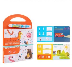 6744 *Pinta y Aprende c/Agua*  (18x26 cm.) 14 Pág. Libro Mágico+Marcador p/Agua. 4 Diferentes. - Imagen 3