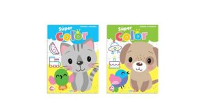 9086 *SÚPER COLOR Dibujos Sencillos Líneas Gruesas* (21x28 cm.) 64 Pág. 2 Diferentes.