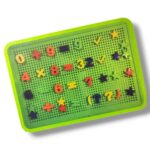 6664 *Caja de PIJAS NUMÉRICAS* (30x22 cm.) Tablero +210 Pijas. - Imagen 5