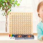 6834 *Tablero Montessori Aprendo a Sumar* (24x23 cm.) Tablero +100 Barajas +2 Dados + 4 Villanos de Colores. - Imagen 6