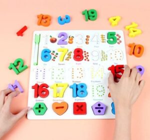 6874 *Rompecabezas Pintaron Números Asociados al 20* (30x30 cm.) - Imagen 2