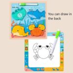 6904 *Rompecabezas Pintaron Grueso de 16 Pcs* (22x22 cm.) 4 Diferentes. - Imagen 7