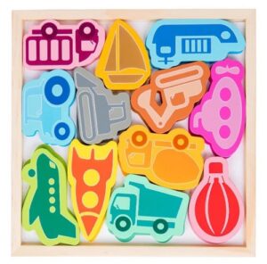 6914 *Tablero Cognitivo 12 Dibujos y Figuras* (21.5x21.5 cm.) 8 Diferentes. - Imagen 6