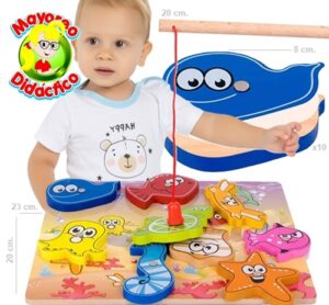 6924 *MI PRIMER Juego de Pesca Ilustrado* (23x20 cm.) 12 Pcs. - Imagen 2