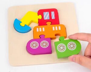 6934 *Rompecabezas Grueso de 6 Pcs.* (15x15 cm.) 12 Diferentes. - Imagen 3