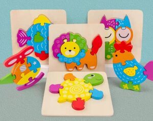 6934 *Rompecabezas Grueso de 6 Pcs.* (15x15 cm.) 12 Diferentes.