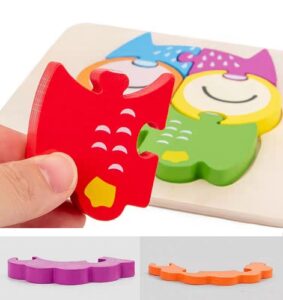 6934 *Rompecabezas Grueso de 6 Pcs.* (15x15 cm.) 12 Diferentes. - Imagen 5