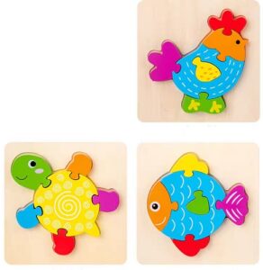 6934 *Rompecabezas Grueso de 6 Pcs.* (15x15 cm.) 12 Diferentes. - Imagen 9