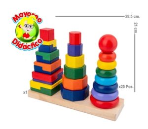 6964 *TORRE GEOMETRICA JUMBO* (28.5x21 cm.) 26 Pcs. - Imagen 3
