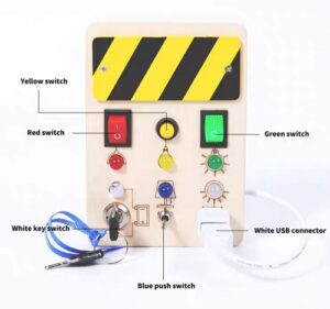 7114 *Tablero Cuadrado Sensorial c/Apagadores* (10x14 cm.) INDIVIDUAL. - Imagen 6