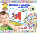 9651 *Tarjetas Didácticas ABC Asociado en Español* (15x10.5 cm.) 28 Pcs. - Imagen 2