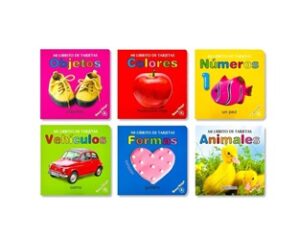 9652 *Mi Primer Libro de Cartón en ESPAÑOL* (13x13 cm.) 8 Pág. 6 Diferentes.